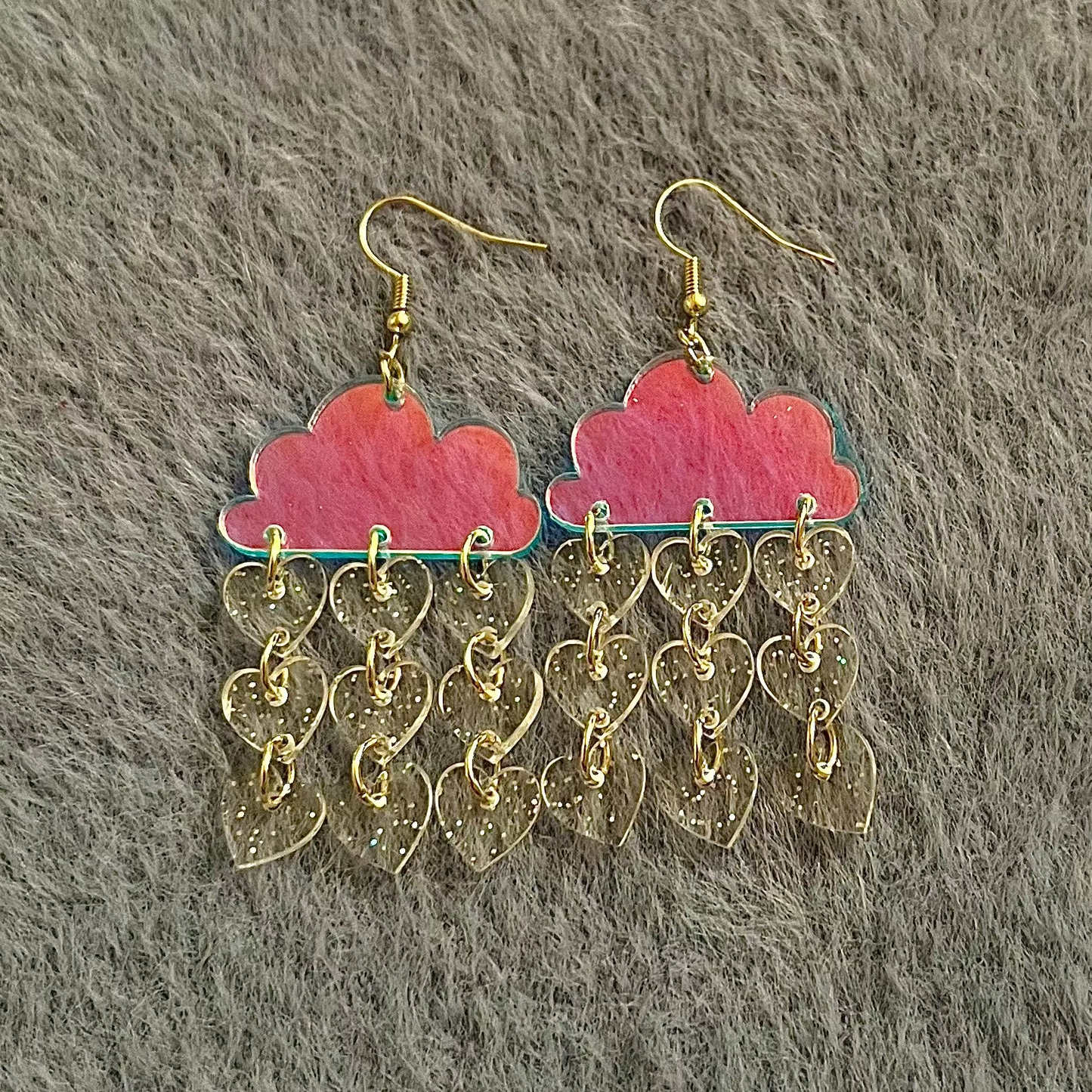 Rainy Days Cloud Shape Holographic Earrings