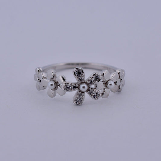 925 SILVER DAZZLING DAISY FLOWER SHAPE RING