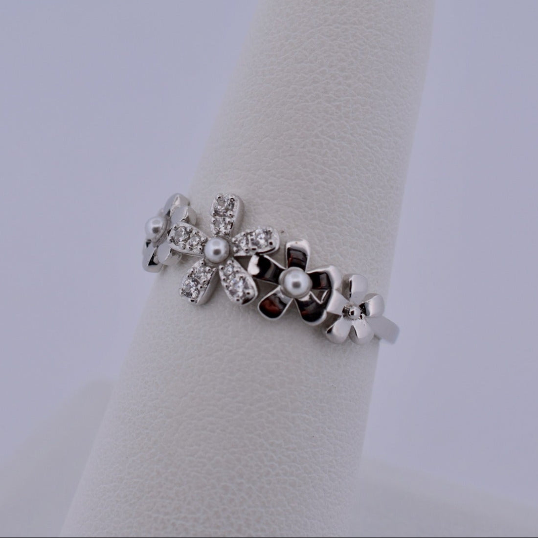 925 SILVER DAZZLING DAISY FLOWER SHAPE RING