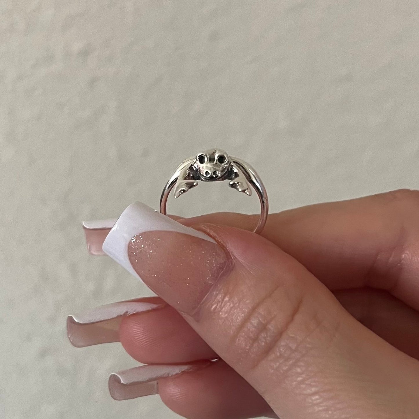 Frog Animal Shape 925 Sterling Silver Ring