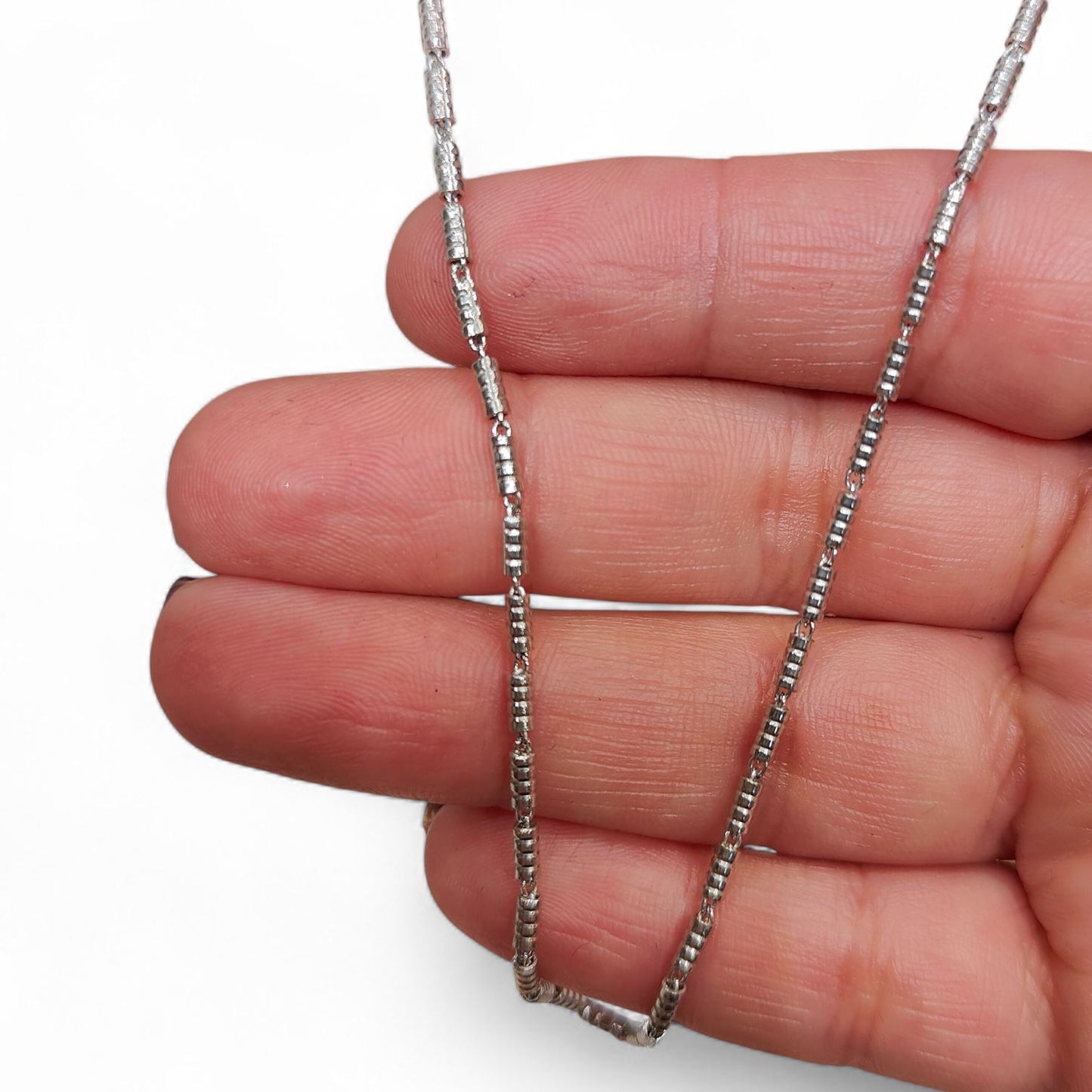 925 SILVER LINK BAR 22IN CHAIN NECKLACE